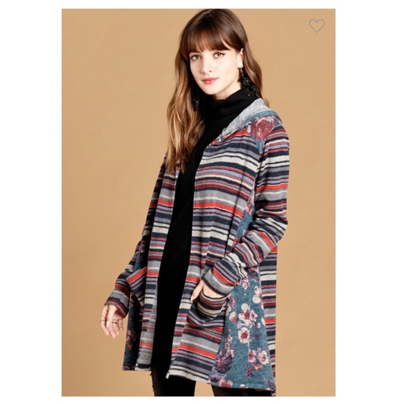 ❤️brushed hacci hooded cardigan - Picture 5 of 8